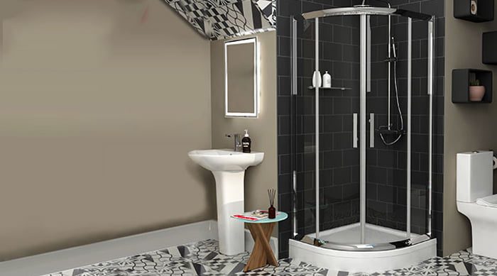 غیر قابل انسداد بودن کابین دوش شیشه ای