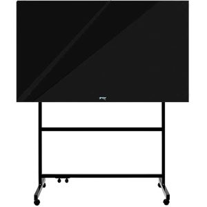 تخته وایت‌ برد شیشه‌ ای عکسنگ مدل P1280 سایز 120x80 سانتی متر به همراه پایه نگهدارنده